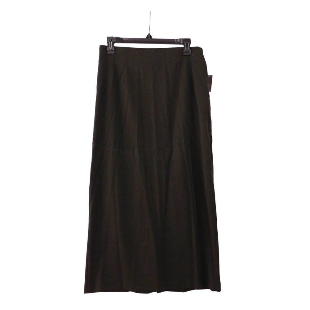 Vtg‎ Skirt Suit Long Skirt Blazer Olive Green Sz 12 Modern size 6 Y2K Dead Stock - Picture 5 of 8